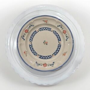 Set of 2 Newcor Vineyard Salad Plates Japan Stoneware 697 1980s Vintage